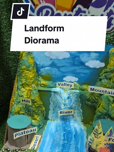 landform Diorama #landformdiarama #fyp #crafts #ProjectIdeas #craftersoftiktok