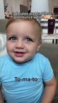 The adorable way toddlers pronounce words #funny #funnykids #funnyvideo #foryou #baby #funnybaby