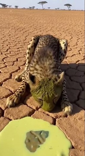 Elephant SPINS & BLASTS Cheetah Pack! 🐘 분사 🐘 噴射 #viral #elephant #shorts