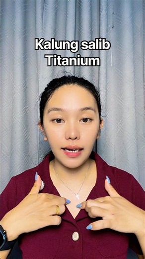 Titanium cross necklace