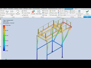 Analysis of 30 30 2 mm Steel Frame in Autodesk Inventor Pro 2024