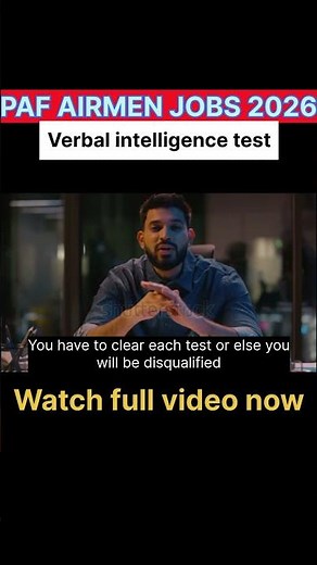 Initial PAF Airman Test Explained | Complete Paper Pattern explained