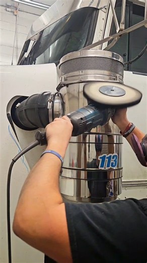 36K views · 325 reactions | Quick stainless touch up using an untreated airway and our Blue finish compound. 3000 rpm. #metalpolishing #satisfying #satisfyingvideo #satisfyingprocess #polishing #buffing #trucking #detailing | SummerShine Supply | Facebook