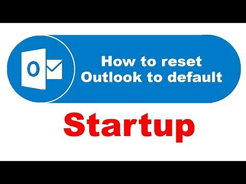 How to reset Outlook to default | create new Outlook profile 2022