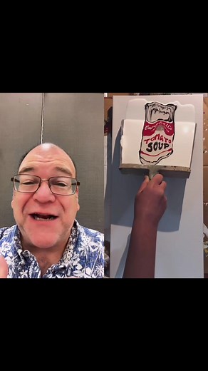 Abstract Art Paint Pouring Techniques | Creating with Soup and Warhol Painting