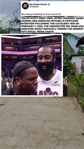 Travis Scott Crashes NBA Interview in Wild Rap Scene Crossover Moment