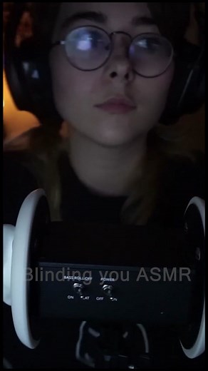 You dont need eyes to listen to ASMR :) #asmr #lightasmr #peeboasmr #blindingyouasmr #shortasmr #relaxing