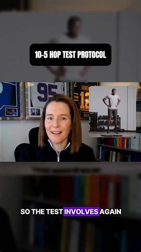 Jo Clubb | Sports Scientist on Instagram: "The 10-5 hop test measures an athlete’s ability to maintain reactive strength across repeated efforts. By analysing the best five hops out of ten, it assesses overall reactive strength capacity and offers insights into fatigue resistance and movement control under repeated load. It's a simple setup, starting from a countermovement jump and followed by stiff-legged, minimal-contact hops, so it’s an efficient tool for monitoring. 🎥 To discover how this t