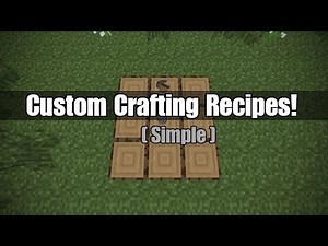 Custom Crafting Recipes in Vanilla Minecraft