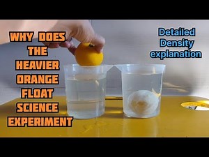 Orange Density experiment with detailed explanation #scienceexperiment
