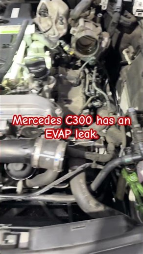 Mercedes C300 has a tiny EVAP leak and failed smog #mercedesbenz #shorts #mechanic