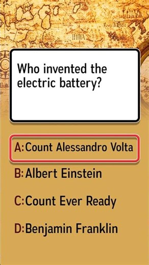 Who created the electric battery?
