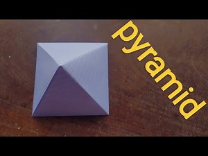Paper pyramid | how to make a origami paper pyramid