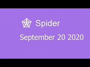 Microsoft Solitaire Collection - Spider - September 20 2020
