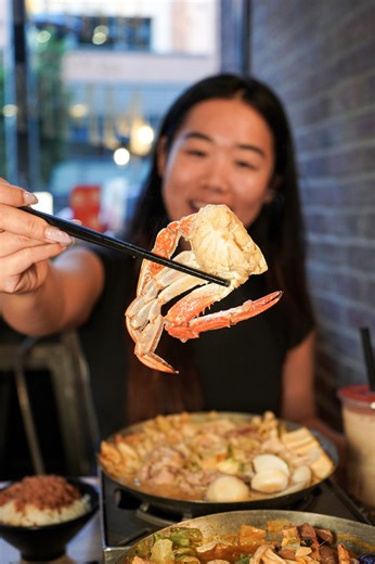 Enjoy a delicious comfort meal at Boiling Point today — a full table of hot soup and tasty side dishes made to be shared. Good food, good vibes, all in one place. ✨ | Boiling Point USA