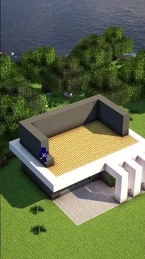 Minecraft Easy Modern House🏠 #minecraft