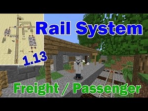 Minecraft Rail Transport System w/ Freight & Passenger Sorter