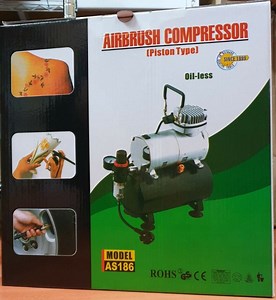 大陸製 1/6 HP 單缸無油式空壓機 貨號:AS186
