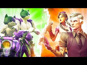 SHADOW MIDAS & JULES vs. SHADOW KIT & MEOWSCLES! (Fortnite Family Feud)