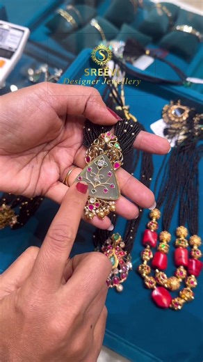 ✨ Stunning black beads Gold Jewellery Collection #blackbeads #goldjewellery #viralshorts #shorts