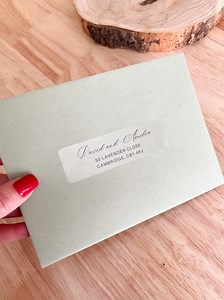 Personalised Guest Address Labels for Envelopes, Clear Stickers for Announcements, Save the Date, Bridal, Baby's Shower, Different Recipient - Etsy