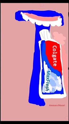 Colgate 🦷Max fresh toothpaste drawing🪥💙🎨#colgatemaxfresh #howtodrawcolgatedrawing #howtodrawteethart