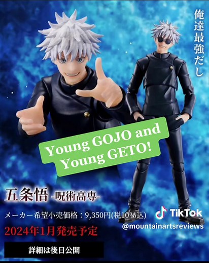 YOUNG GOJO & GETO REVEALED| S.H. Figuarts #jjk #shfiguarts #shfiguartsjjk #gojousatoru #getosuguru #jujutsukaisen #tamashiinations #bandainamco #mountainartsreviews