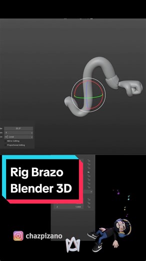 Resultado Rig Brazo Blender 3D #3d #games #videogames #rig #character #rigging #art #artist #artistsoftiktok #animation #animacion #blender #fyp #diy #3dprint #rigging #3danimation #3dprinting