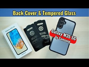 Samsung Galaxy M35 Back Cover & Tempered Glass Review - From Amazon Under Rs.300