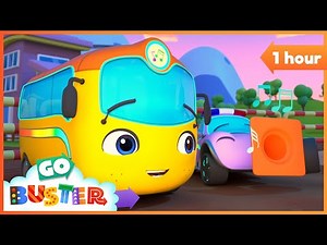 Buster Builds a Band! 🚌🎹 1 Hour of Go Buster Fun! | Go Buster - Bus Cartoons & Kids Stories