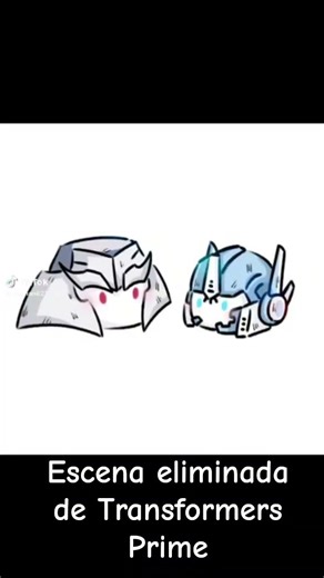 escena eliminada de Transformers Prime #transformers #memes #humor #xd #optimusprime #megatron