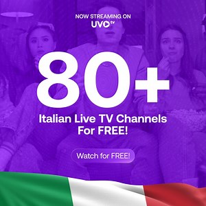 We’re thrilled to announce that UVOtv is now streaming over 80 live TV channels straight from Italy! 🇮🇹 Immerse yourself in authentic Italian entertainment, news, and culture - anytime, on any device, across the U.S. and Canada. And the best part? It’s all completely FREE! Start streaming today on UVOtv, and stay tuned—more live TV channels from around the world are coming soon! 🌍 . . #UVOtv #GlobalEntertainment #Movies #LiveTV | UVOtv