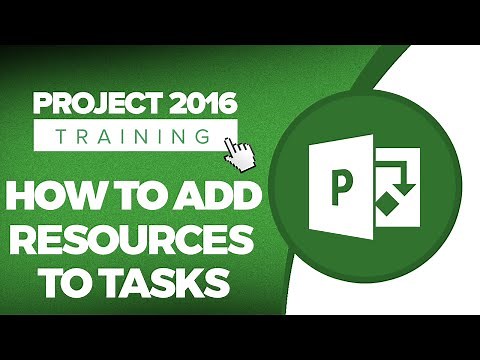 Microsoft Project 2016 Tutorial - How to Add Resources to Tasks in MS Project 2016