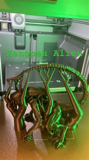 Bambu Lab Xenopen Alien 👽🖊️#3dprinting #alien #xenomorph #bambulab
