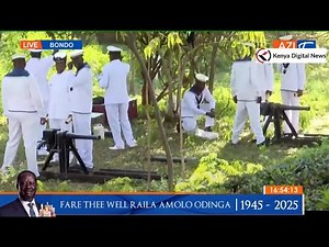 17-Gun Salute as Raila Odinga is laid to Rest