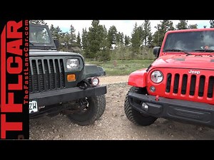 2015 Jeep Wrangler vs 1995 Wrangler: Old vs New Tech Off-Road Mashup Review