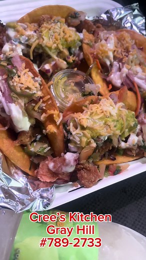 Look at this food from Cree’s Kitchen 🤔 how you think it taste? #foodtiktok #caribbean #viral