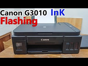 Canon G3010 ink flashing || canon g3010 printer black color Missing