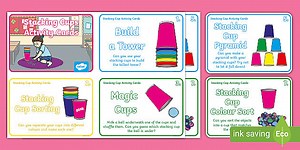 Large Stacking Cup Activity Cards
