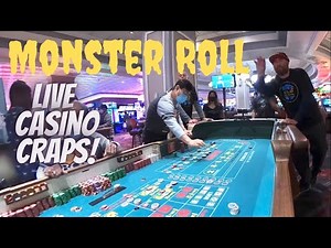 Two Shooters roll for more than an hour! Live Casino Craps at The Cal Las Vegas!