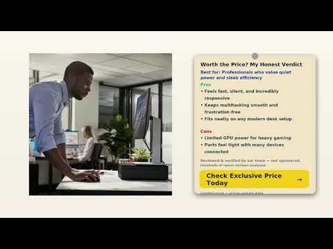 HP Elite 805 Mini PC (2025) Review | Ryzen 5, 32GB RAM, 1TB SSD | Dual 4K Display