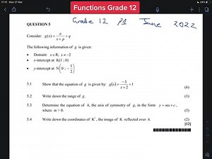 Functions Grade 12 June 2022 #SAMA28 #fyp #learnmath #learnmathontiktok #learnontiktok #maths #solveforx #functions #grade12 #mathematics #mathsisfun #mstutorials #paper1