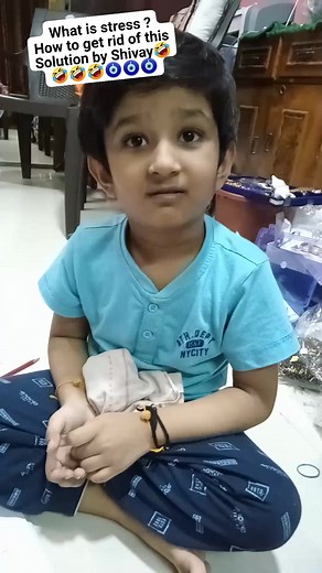 8.8K views · 52 reactions | Stress kya hota hai藍藍藍藍刺刺刺刺刺刺 #shivayvideo #shivaycreativearts #stressrelief #stress #khushbuduggal #lilboy #smartboy #childactor #actor #entertainer #performer #innocent #innocentreply #celebrity | Shivay Creative Arts | Facebook