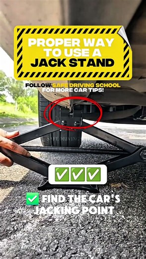 Jack Stand Tutorial | Safe Driving School | #lasvegasdrivingschool #carknowledge #jackstand #helpful