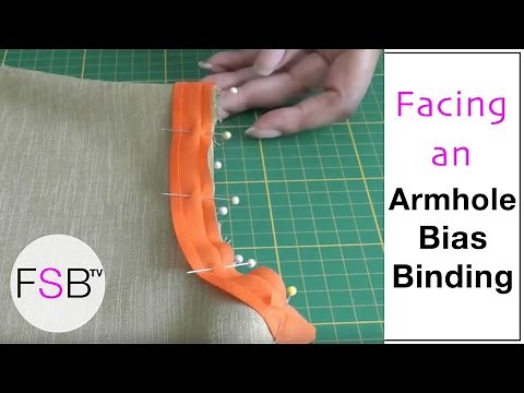 Facing an Armhole with Bias Binding