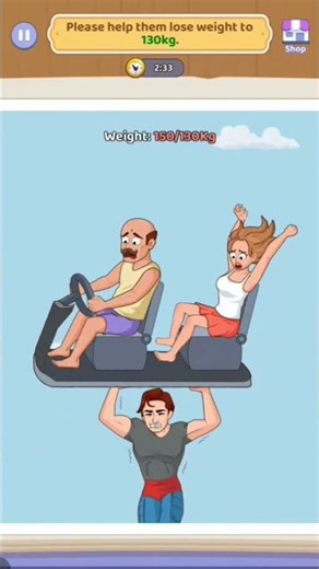 Brain fever puzzle level 28 Please help them lose weight to 130kg #brainfever #filtro