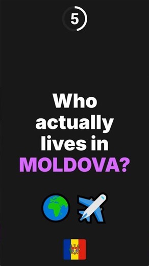 Countries where people living in MOLDOVA were born 🌍✈️ #immigration