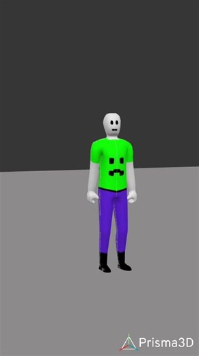 skin Minecraft prisma 3D #prisma3d #minecraft