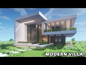 MINECRAFT: How to Build a MODERN VILLA Tutorial (EASY)