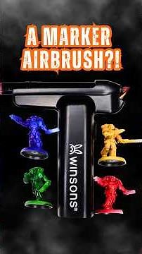 Painting Space Marines with a Marker Airbrush?! #paintingwarhammer #paintingminiatures